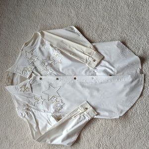 Star shirt with sheer back